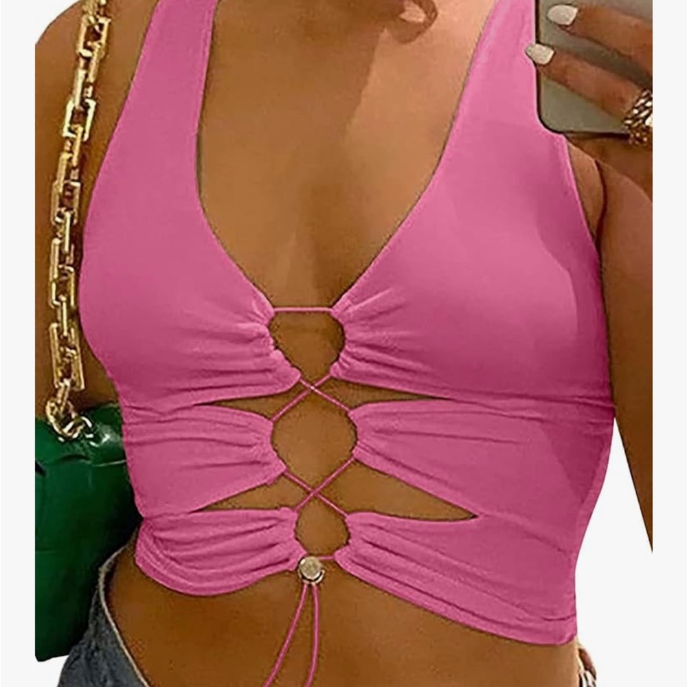 Pink Cutout Top - brand new